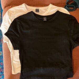 SHEIN Black and White Women's Tops